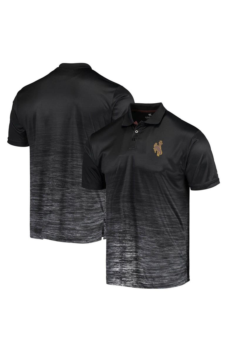 COLOSSEUM Men's Colosseum Black Wyoming Cowboys Marshall Polo, Main, color, 