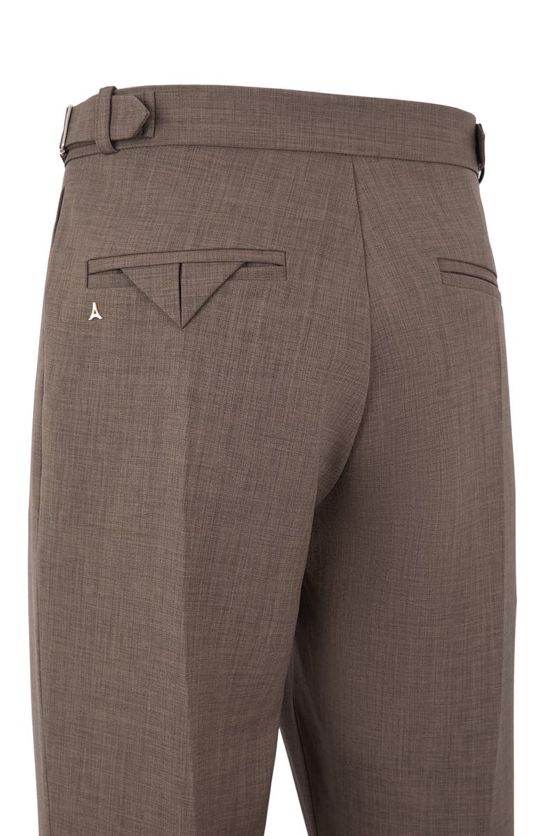 Manière De Voir Joseph Regular Fit Hatched Tailored Trousers, Alternate, color, Light Brown