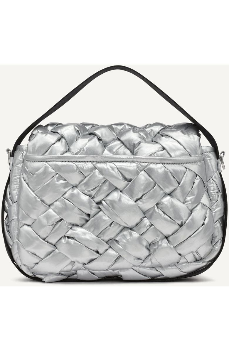 DKNY Nadia Flap Shoulder Bag, Alternate, color, Silver