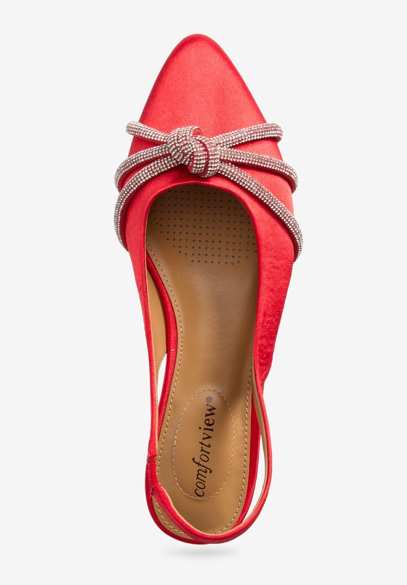 The Evelyn Slingback, Alternate, color, RED
