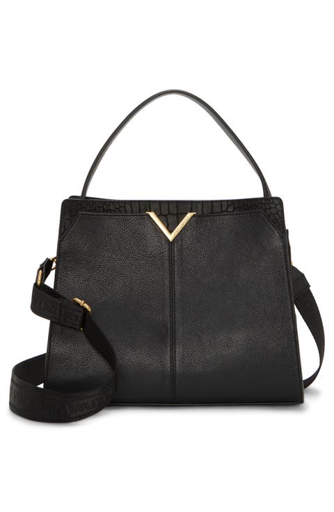 Tasha Leather Top Handle Bag