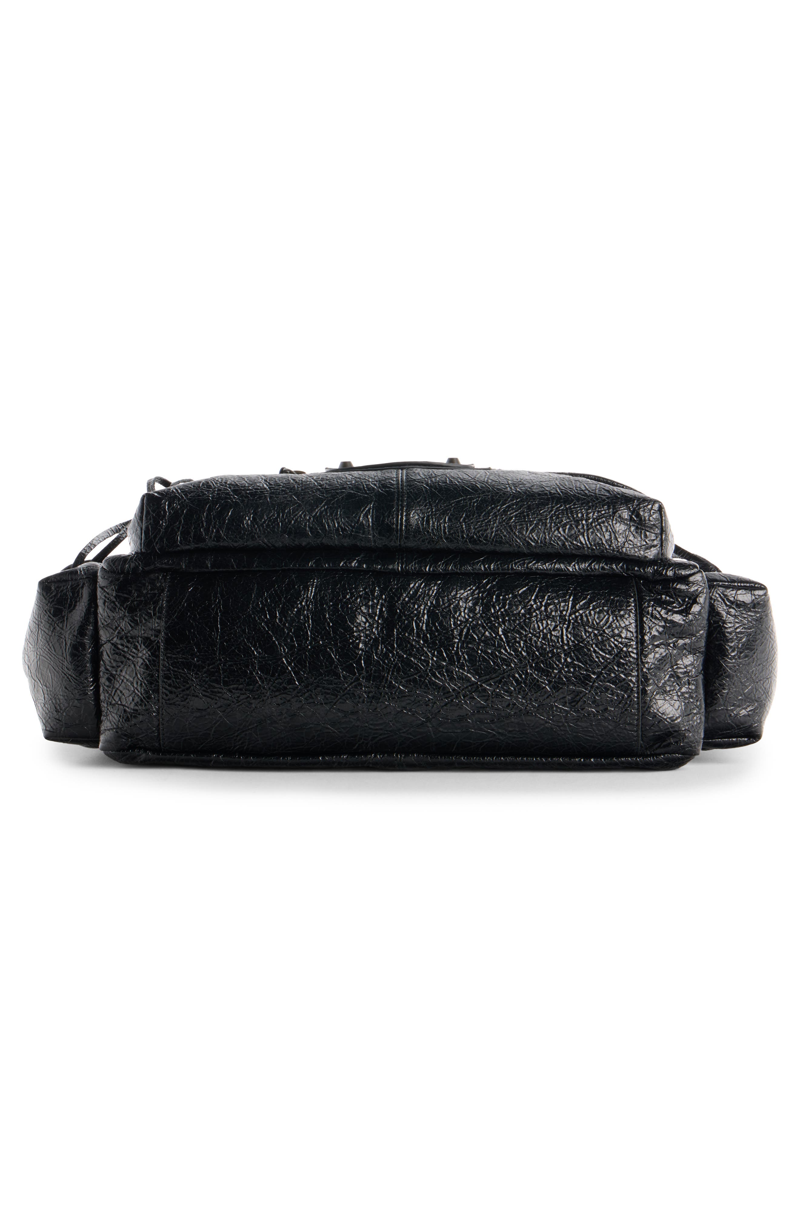 Medium Le City Arena Leather Multipocket Crossbody Bag, Alternate, color, 1000 BLACK
