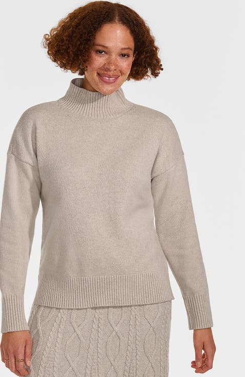Dweller Split Hem Turtleneck Sweater