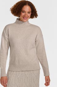 Lands' End Dweller Split Hem Turtleneck Sweater