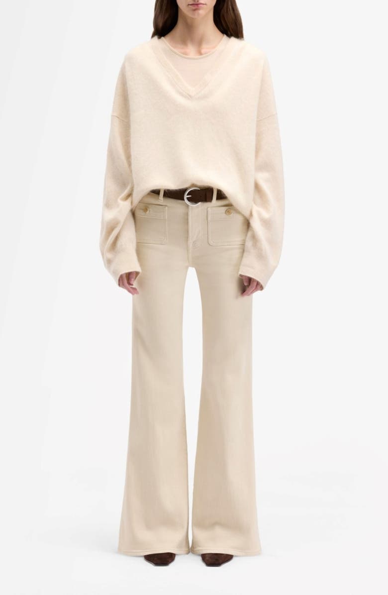 Seven Modern Dojo Tailorless High Waist Flare Jeans, Alternate, color,