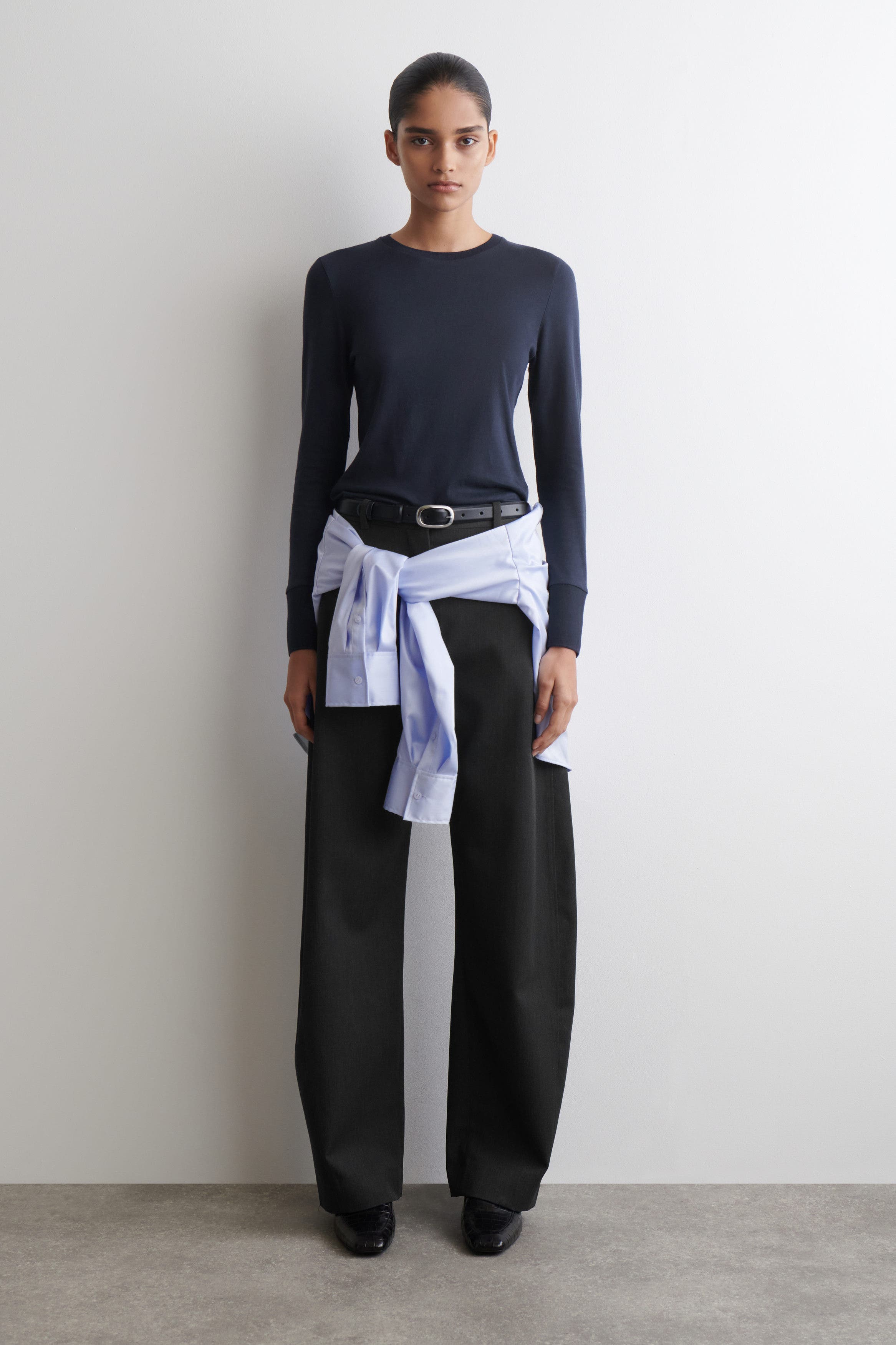 Cotton Jersey Long-Sleveled Top - image 2