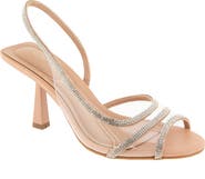 BCBG Sarin Rhinestone Clear Slingback Sandal