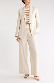 NORDSTROM RACK Classic Fit Linen Blend Blazer