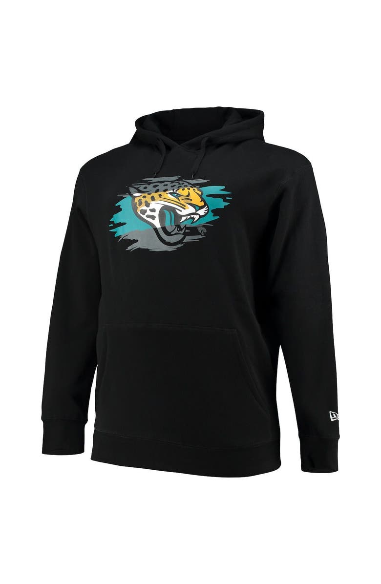New Era Men's New Era Black Jacksonville Jaguars Big & Tall Primary Logo Pullover Hoodie, Alternate, color, 