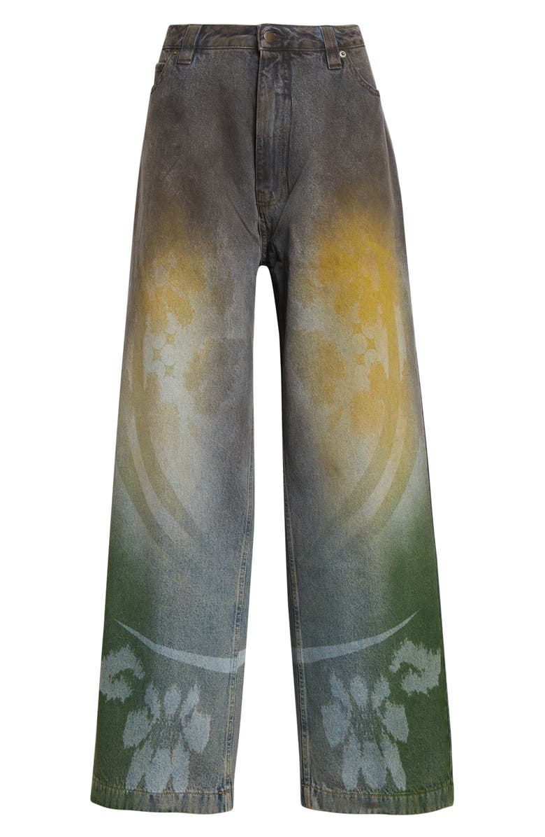 Paolina Russo Baggy Wide Leg Jeans, Alternate, color, Fossil