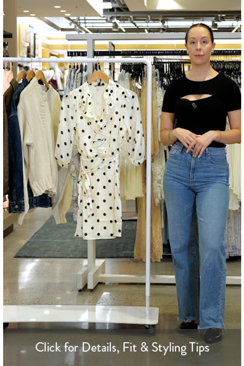 Polka Dot Ruffle Tie Belt Minidress video