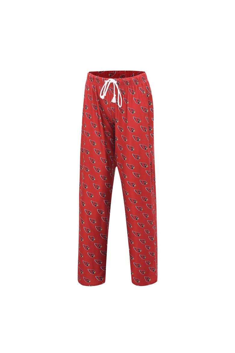 Women's Concepts Sport Cardinal Arizona Cardinals Gauge Allover Print Sleep Pants, Alternate, color, Cardinal
