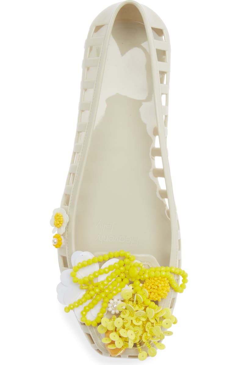 HEAVENLY JELLY Dazzla Jelly Ballet Flat, Alternate, color, Ivory