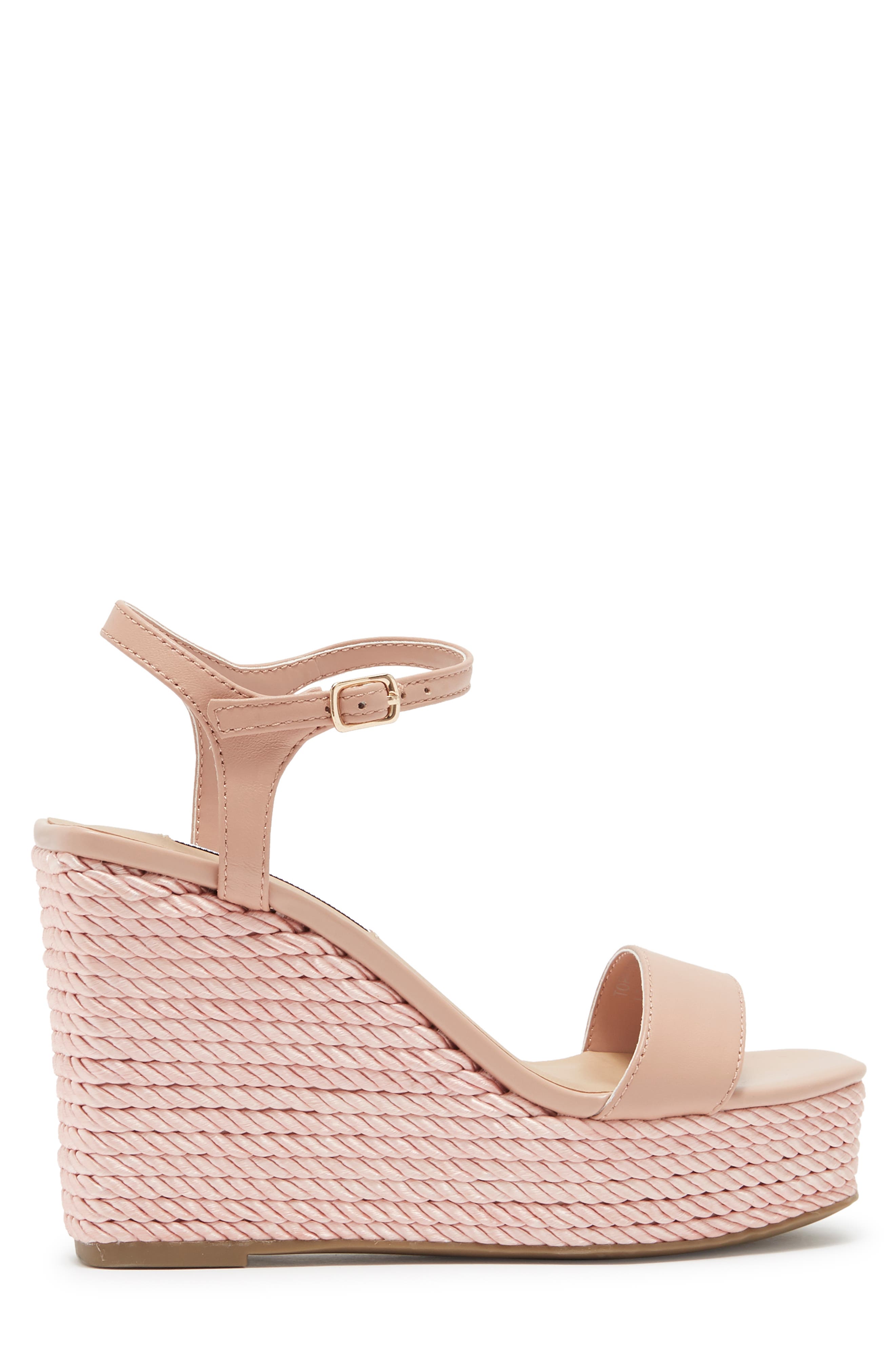 Tory Twist Wedge Sandal, Alternate, color, BLUSH PU