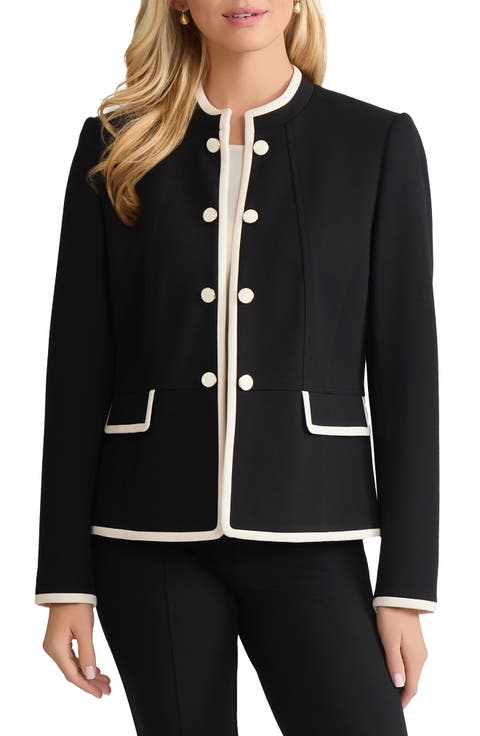 Open Front Military Jacket