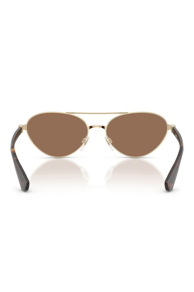 58mm Pilot Sunglasses, Alternate, color, LIGHT GOLD