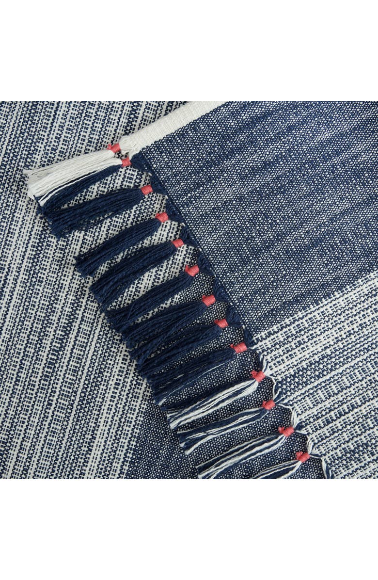 carol & frank Kerbey Indigo Table Throw 54" x 54", Alternate, color, Blue