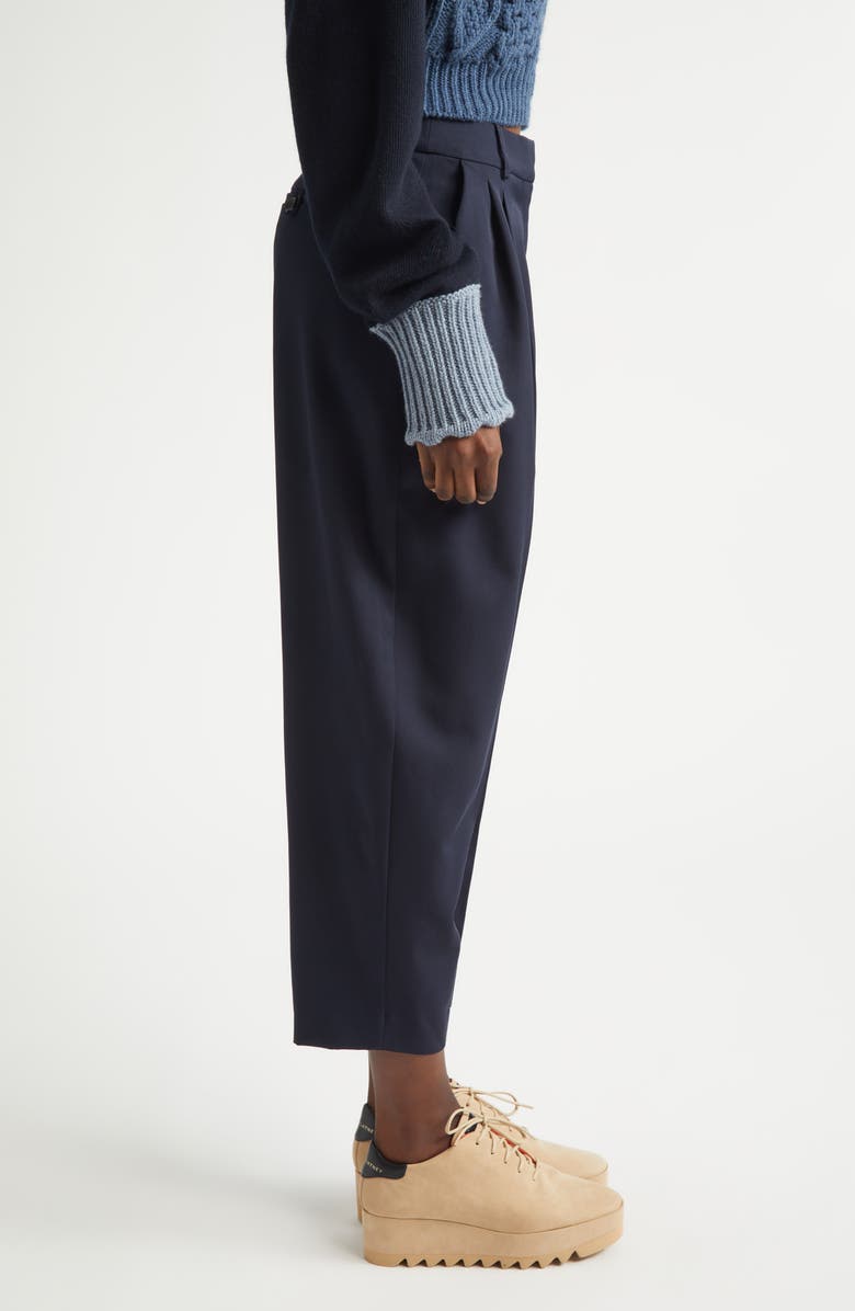 Stella McCartney Classic Tailored Wool Balloon Leg Trousers, Alternate, color, Ink