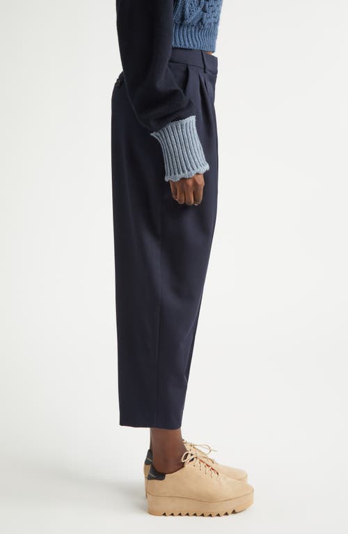 Stella Mccartney Classic Tailored Wool Balloon Leg Trousers In Blue