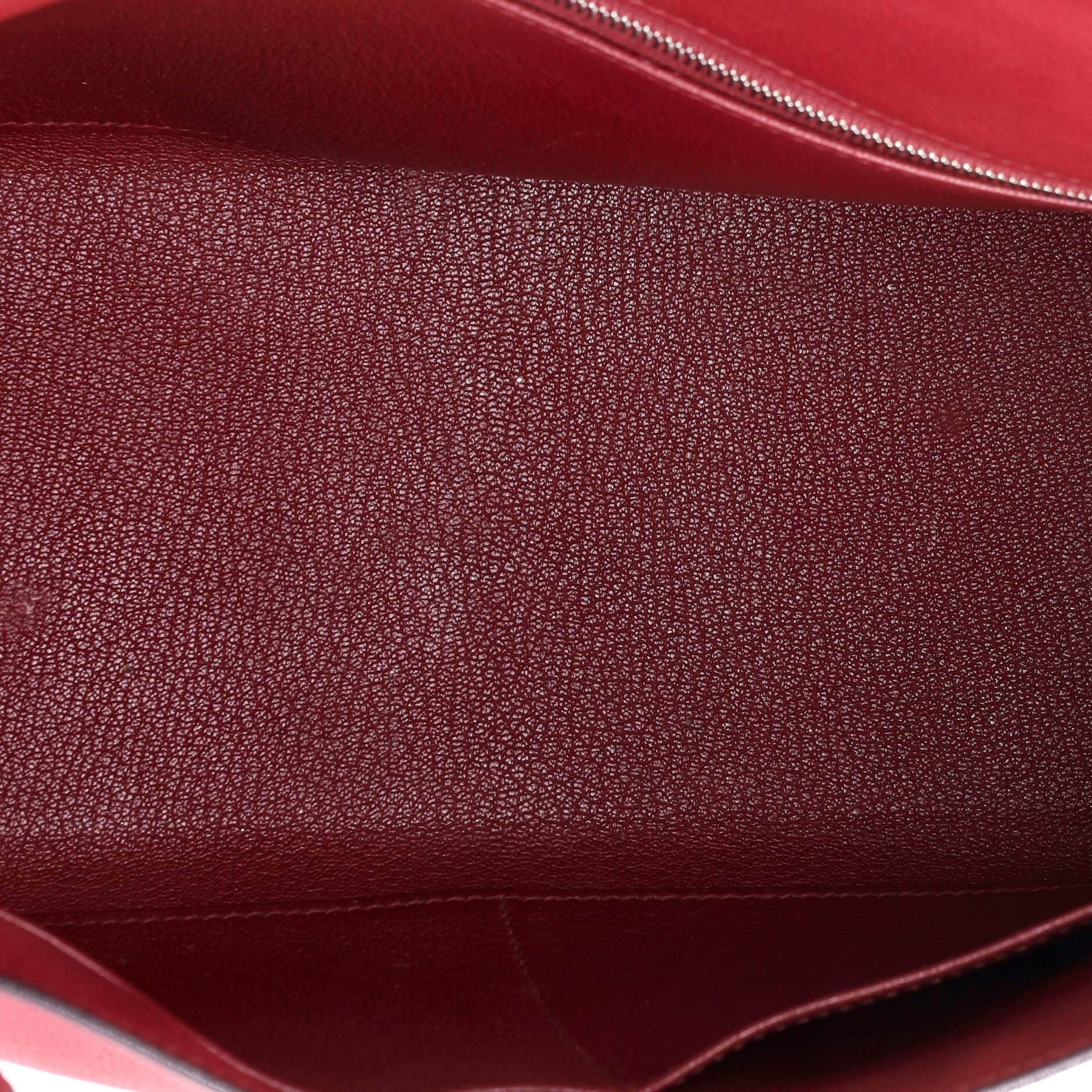 Pre-Owned Hermes Kelly Handbag Red Evercolor with Palladium Hardware 28, Alternate, color, 