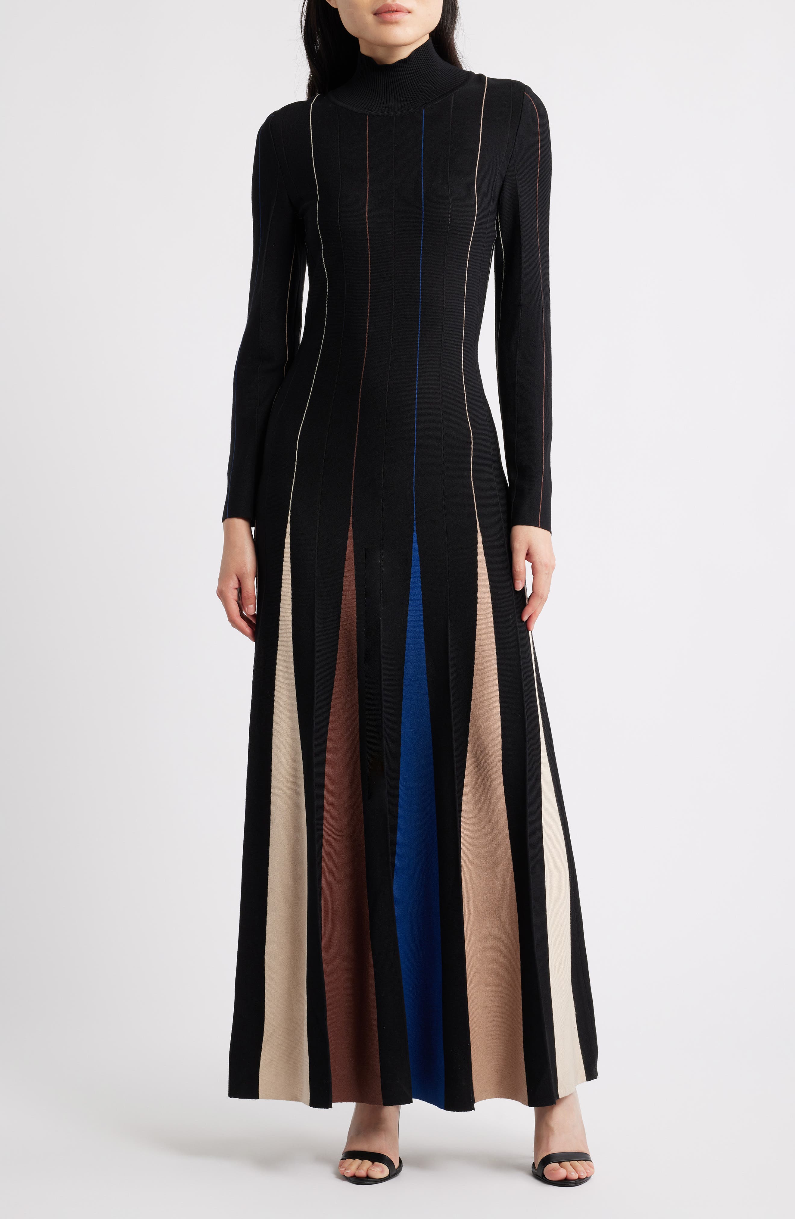 Fit & Flare Long Sleeve Dress