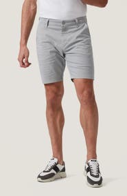 34 Heritage Arizona Slim Fit Grey Tie Print Flat Front Cotton Shorts