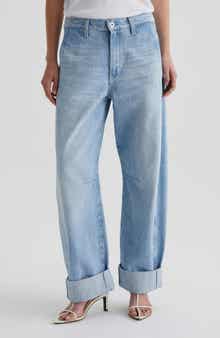 AG Mercer Cuffed Barrel Jeans
