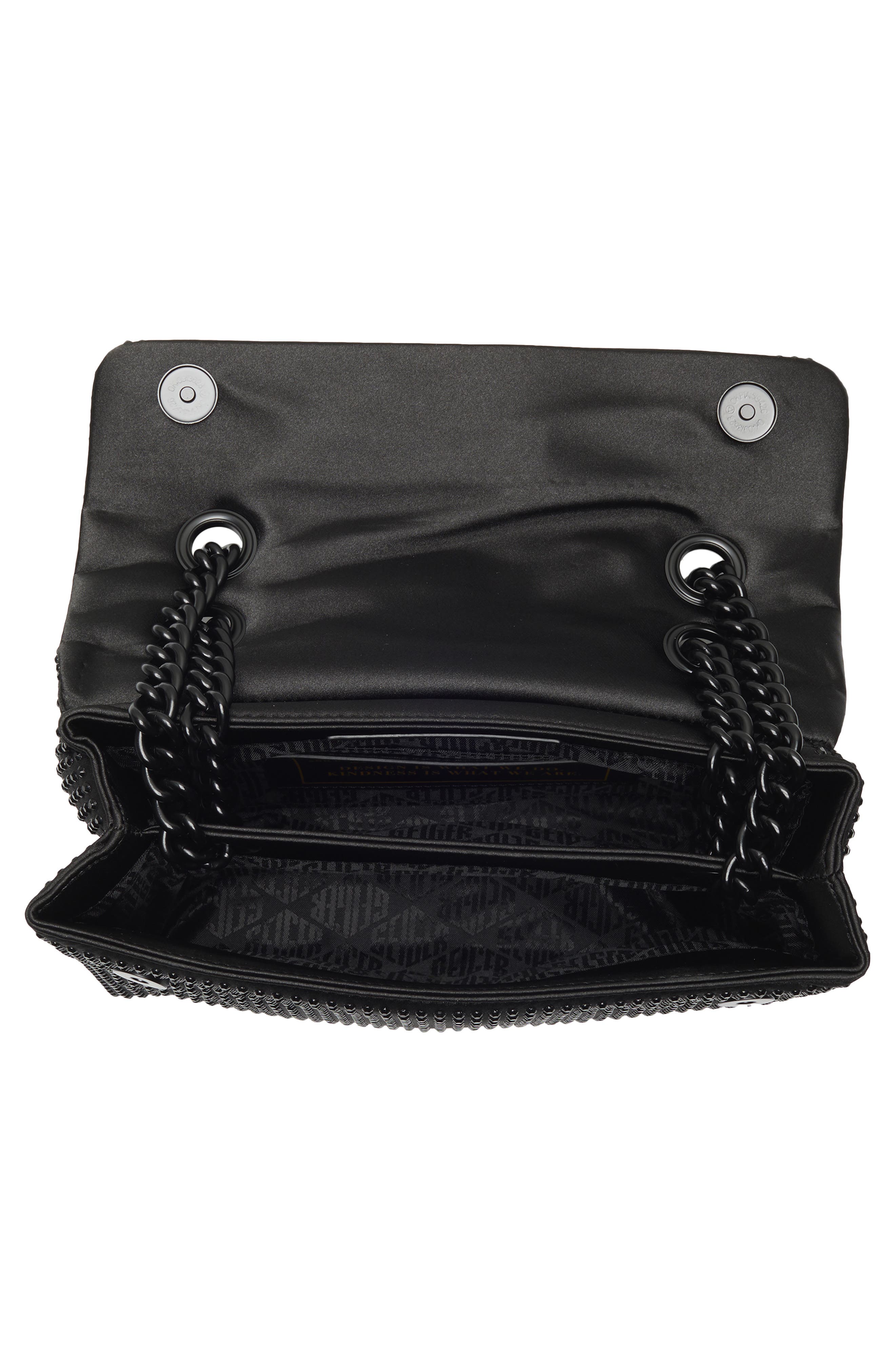 Kurt Geiger London Rhinestone Brixton Shoulder Bag, Alternate, color, Black
