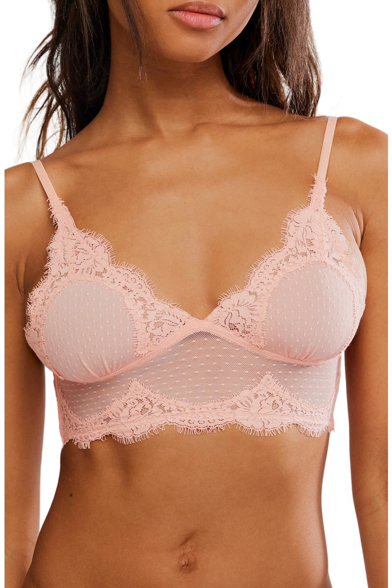 Intimately FP Fiona Longline Bralette, Main, color, FLAMINGO FLAMENCO