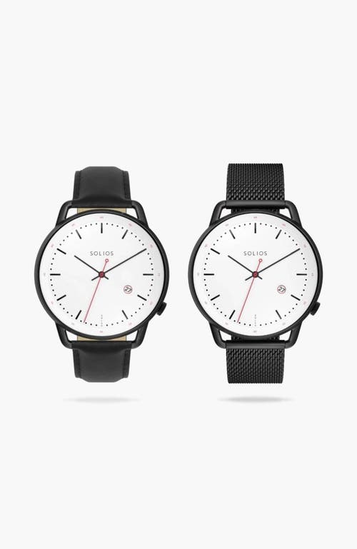 Solios Watches The Solar Curve Bundle | White Dial