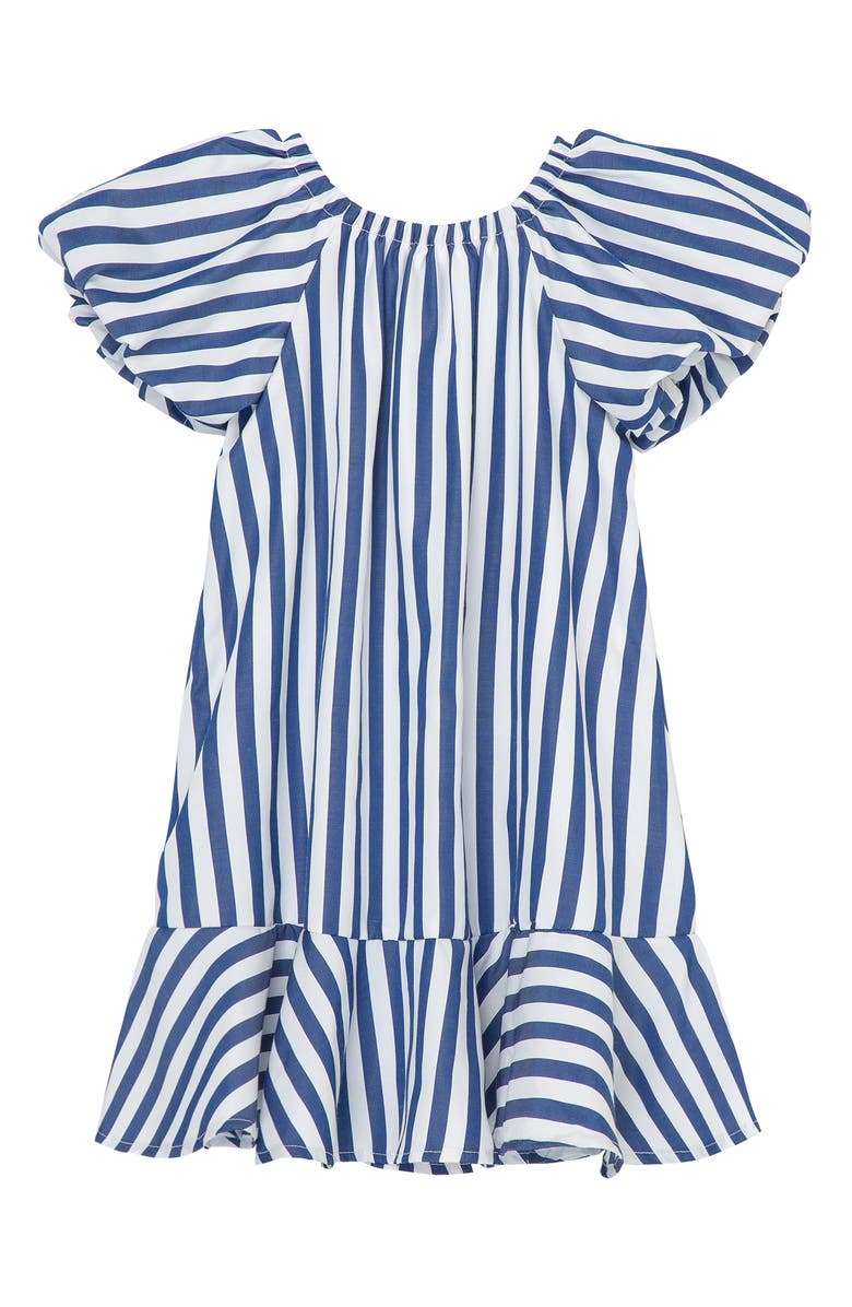 Habitual Kids Kids' Stripe Puff Sleeve Shift Dress, Alternate, color, 