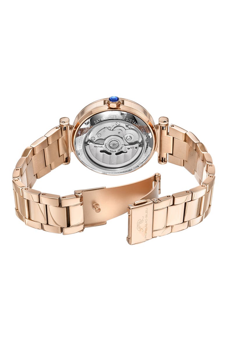 Colette Automatic Mother of Pearl Watch, 36mm, Alternate, color, ROSE