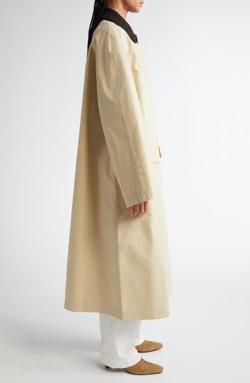 Totême Toteme County Waxed Organic Cotton Coat In Peanut