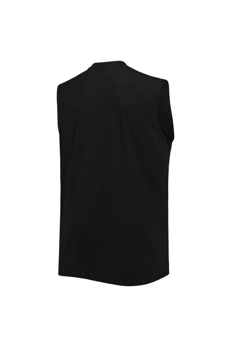 Men's Black New Orleans Saints Big & Tall Muscle Tank Top, Alternate, color, Black
