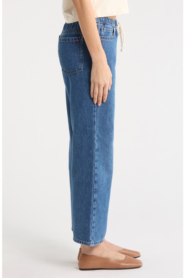Ella Wide Leg Denim Pants, Alternate, color, MEDIUM WASH