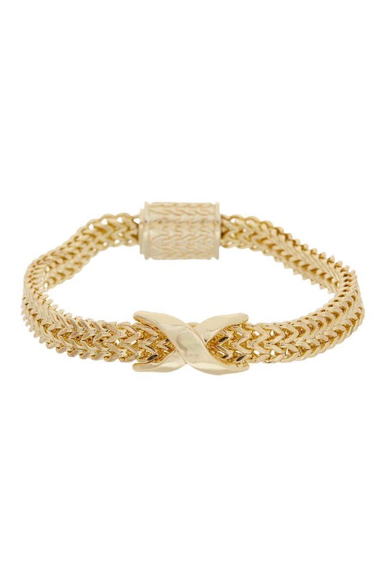 Woven Chain Bracelet, Main, color, YELLOW