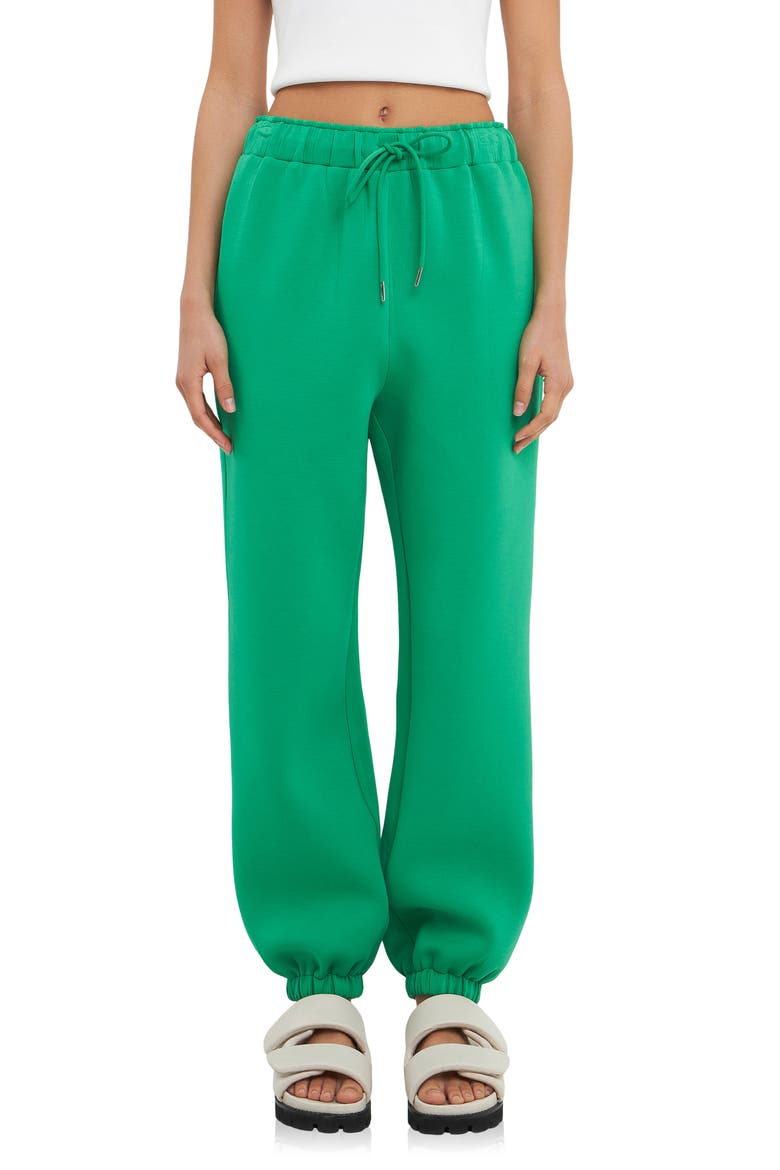 Drawstring Joggers, Main, color, GREEN
