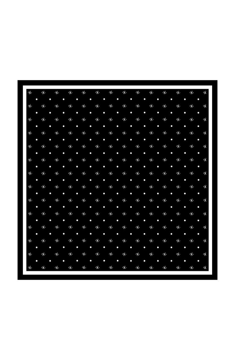 SILKSILKY Pure Silk Impression Square Scarf, Main, color, Black