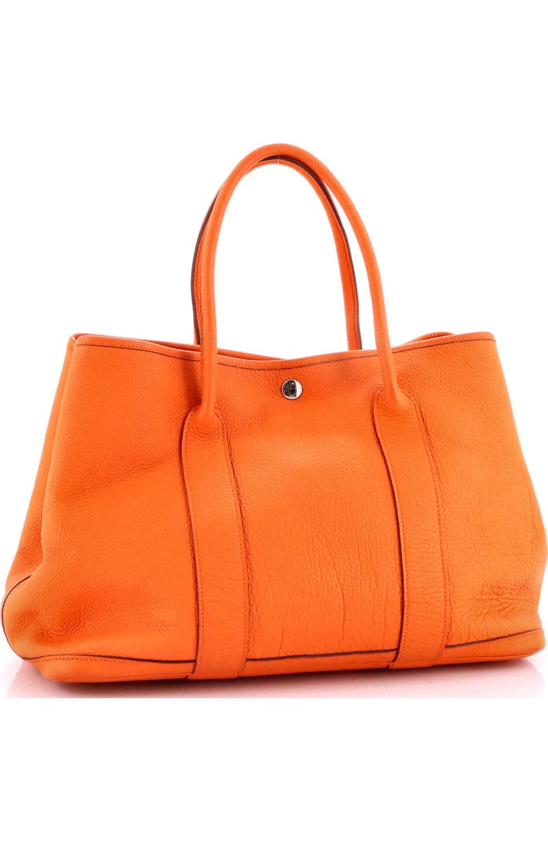 Pre-Owned Hermes Garden Party Tote Leather 36, Alternate, color, Orange H