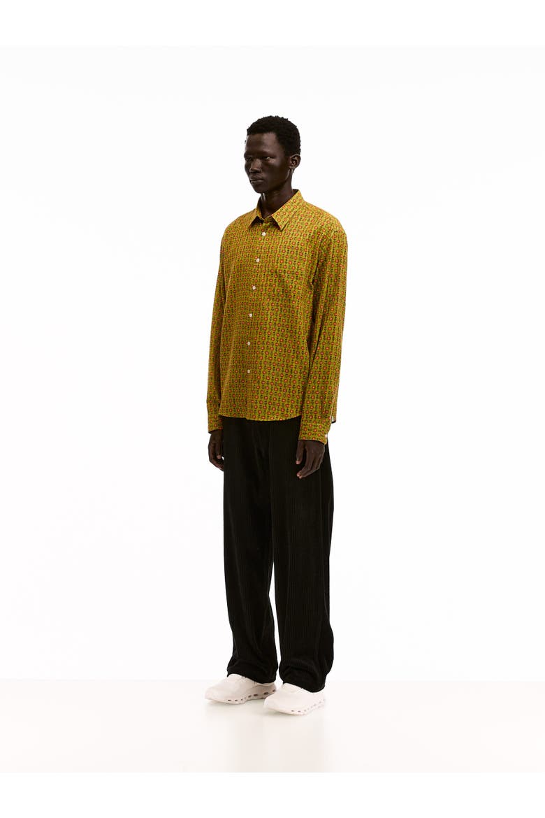 Floral Dobby Shirt, Alternate, color, Green