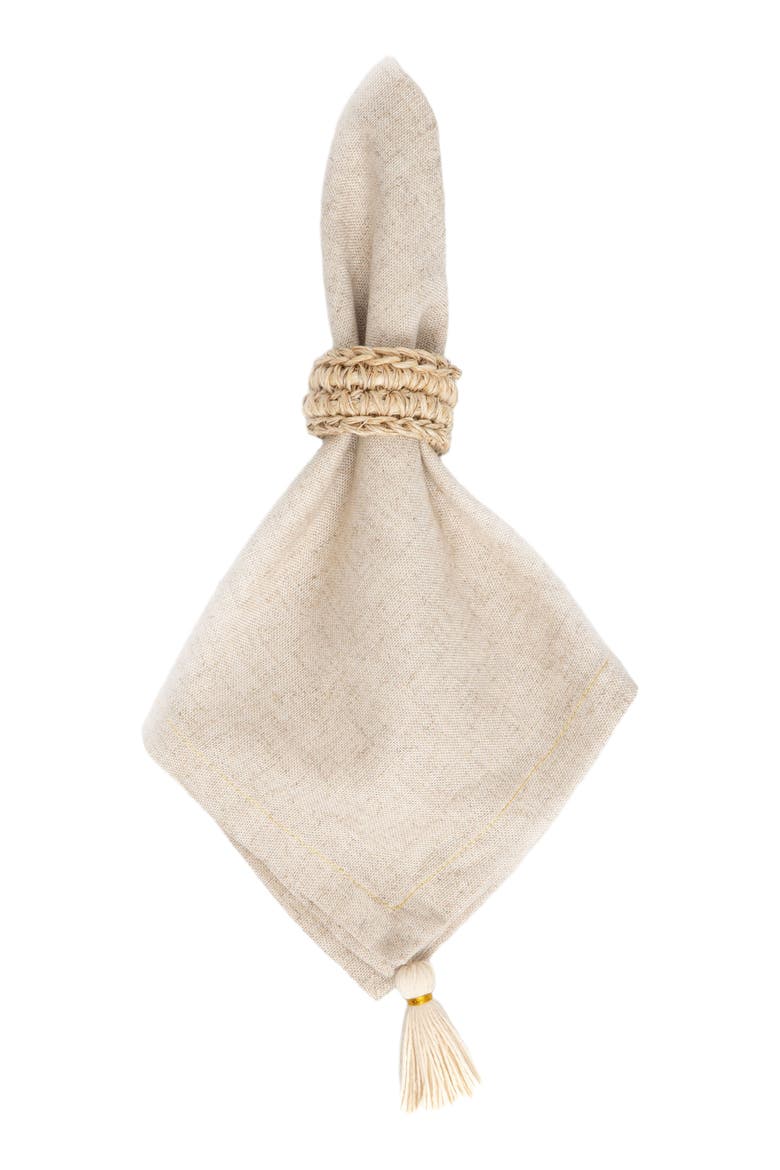 Fique Spiral Napkin Rings Set of 4, Alternate, color, Natural