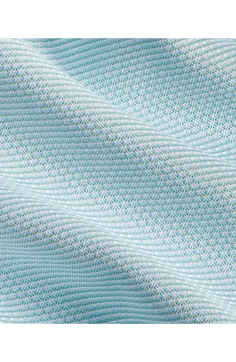 David Donahue Regular Fit Microcheck Cotton Dobby Dress Shirt, Alternate, color, Seafoam