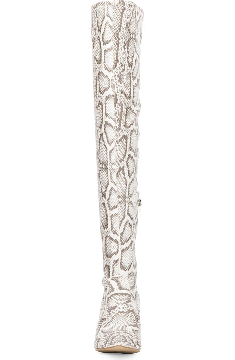 NEW YORK AND COMPANY Xena Keen High Boot, Alternate, color, Bone