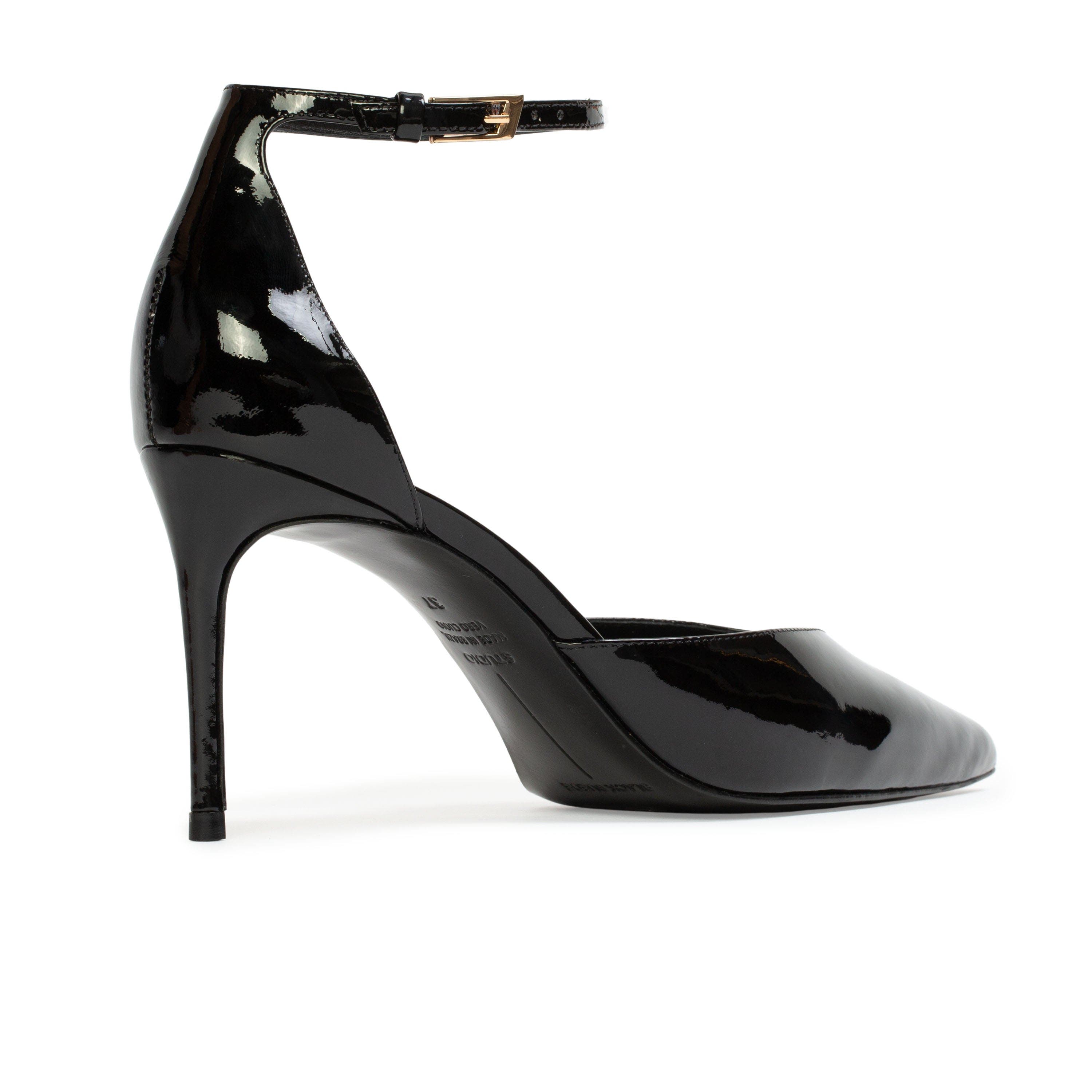 BLACK SUEDE STUDIO Darcie 80 Patent Pump, Alternate, color, Black Patent