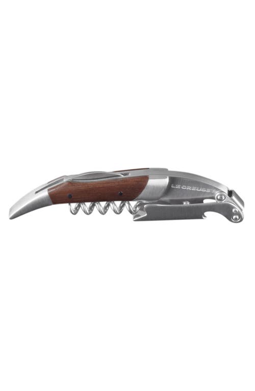 Le Creuset One-step Waiter's Friend Corkscrew In Brown Multi