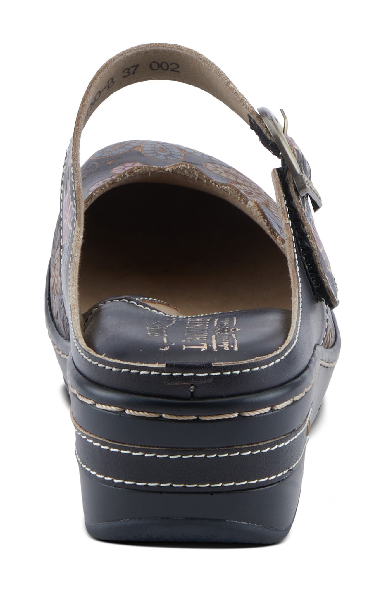 L'Artiste by Spring Step Flochino Platform Mule, Alternate, color, Black Multi