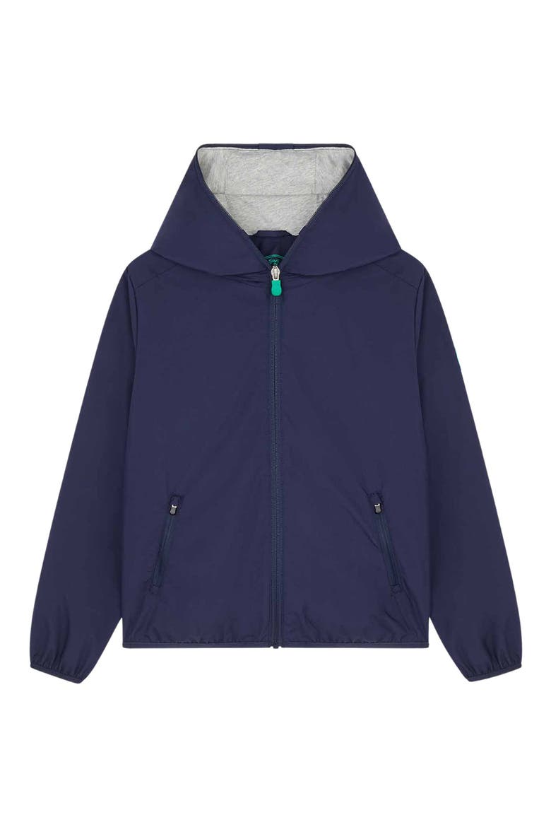 Kids' Jules Wind & Water Repellent Recycled Polyester Jacket, Main, color, NAVY BLUE