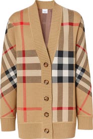 Burberry Caragh Check Jacquard Cardigan