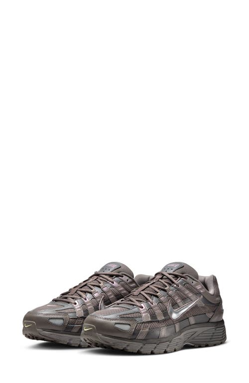 Nike P-6000 Sneakers In Dark Gray And Silver In Cave Stone/silver/ash
