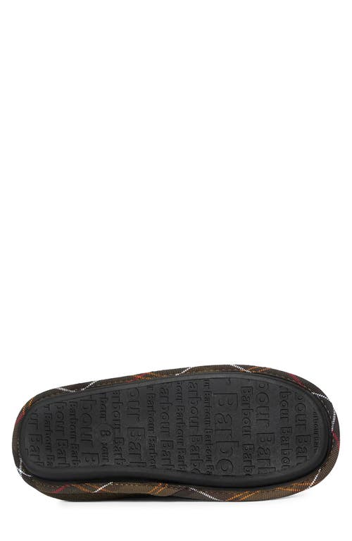 Barbour Hexham Fleece Slipper In Animal Print